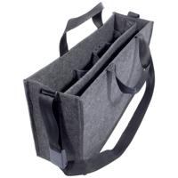 Sigel Schoudertas BA411 Desk Sharing Bag L Synthetisch vilt Donkergrijs 50 cm x 28 cm