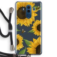 Sunflower and bees: Huawei Mate 10 Pro Transparant Hoesje met koord