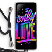 Only Love: Oppo A94 5G Transparant Hoesje met koord
