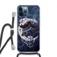 Vleermuizen Maan: iPhone 13 Pro Max Transparant Hoesje met koord