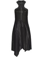 RTA robe asymétrique en cuir - Noir