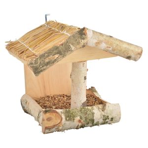 Vogelhuisje/voederhuisje hout 25 cm