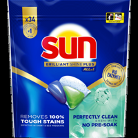 Sun Brilliant Shine Plus Vaatwascapsules Allin 1 34 capsules bij Jumbo
