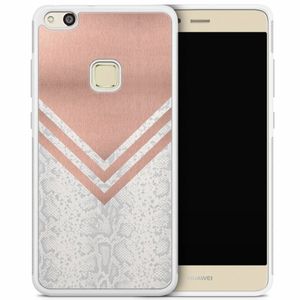 Huawei P10 Lite hoesje - Rose gold snake