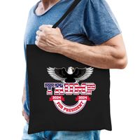 Tas Trump for president - fout/grappig voor carnaval - 42 x 38 cm - thumbnail