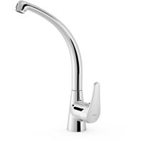 Keukenkraan Tres ECO | Opbouw | 360° Draaibaar | Mengkraan | 1-hendel | Rond | Chroom
