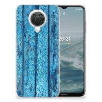Nokia G20 | G10 | Bumper Hoesje | Wood Blue