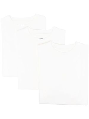 Jil Sander lot de 3 t-shirts à manches courtes - Blanc