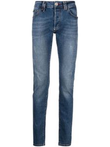 Philipp Plein jean à croupe droite - Bleu