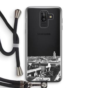 Marrakech Skyline : Samsung Galaxy J8 (2018) Transparant Hoesje met koord