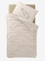 Set dekbedovertrek + kussensloop voor baby's BABYLON beige, bedrukt