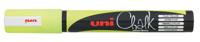 Uni-ball Krijtmarker fluo geel, ronde punt van 1,8 - 2,5 mm