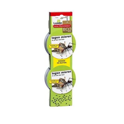 Mierenlokdoosjes - 2x stuks - 7,5 x 7,5 x 2,5 cm- ongedierte bestrijding - tegen mieren - lokstof