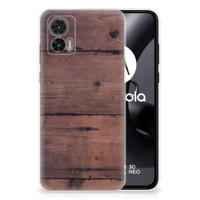 Motorola Edge 30 Neo | Bumper Hoesje | Old Wood