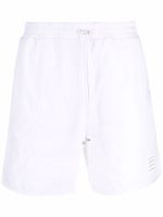 Thom Browne short de sport en tissu anti-déchirure - Blanc