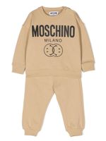 Moschino Kids survêtement en coton à logo imprimé - Tons neutres - thumbnail