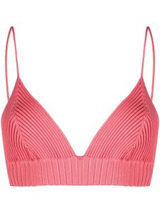 AMBUSH soutien-gorge en maille nervurée - Rose