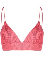 AMBUSH soutien-gorge en maille nervurée - Rose - thumbnail