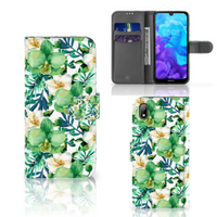 Huawei Y5 (2019) Hoesje Orchidee Groen - thumbnail