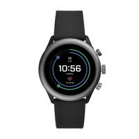 Horlogeband Fossil FTW4019 Kunststof/Plastic Zwart 22mm Horlogeband Fossil FTW4019 Kunststof/Plastic Zwart 22mm