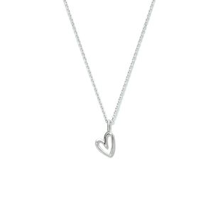 Ketting Hart-Anker zilver 0,9 mm 41-45 cm