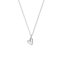 Ketting Hart-Anker zilver 0,9 mm 41-45 cm