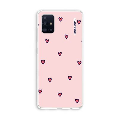 Hartjes: Galaxy A51 4G Transparant Hoesje