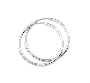 TFT Creolen Ronde Buis Zilver Glanzend 2 mm x 30 mm