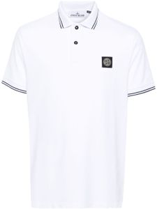 Stone Island polo en coton piqué - Blanc