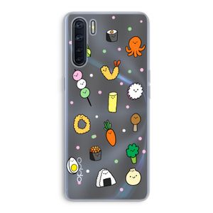 Happy bento friends: Oppo A91 Transparant Hoesje