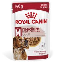 Royal Canin Medium Adult natvoer hond (in saus) 1 doos (10 x 140 g)
