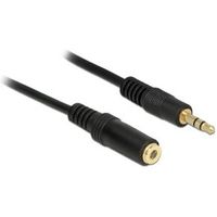 DeLOCK 83766 audioverlengkabel stereo 3.5mm M-F, 2m zwart - thumbnail