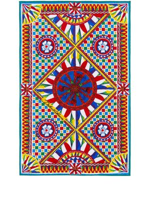 Dolce & Gabbana tapis de bain à imprimé graphique - Jaune