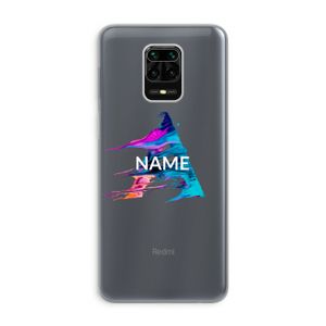 Abstract Spectrum: Xiaomi Redmi Note 9 Pro Transparant Hoesje