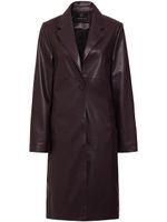 Unreal Fur trench Mack en cuir artificiel - Violet