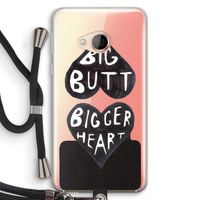 Big butt bigger heart: HTC U Play Transparant Hoesje met koord
