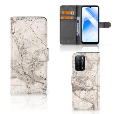 OPPO A16/A16s/A54s | Bookcase | Marmer Beige