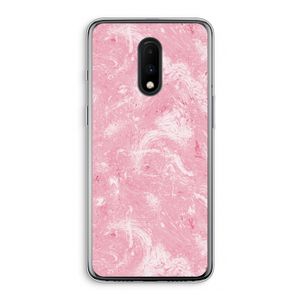 Abstract Painting Pink: OnePlus 7 Transparant Hoesje