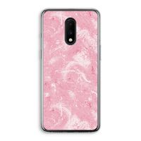 Abstract Painting Pink: OnePlus 7 Transparant Hoesje