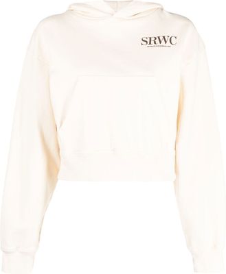 Sporty & Rich hoodie à logo imprimé - Tons neutres