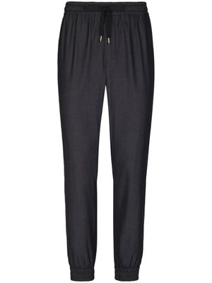 Dolce & Gabbana pantalon de jogging en laine vierge - Noir