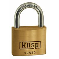 Kasp K12540A1 Hangslot 40 mm Gelijksluitend Goud-geel Sleutelslot - thumbnail