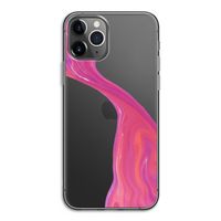 Paarse stroom: iPhone 11 Pro Transparant Hoesje