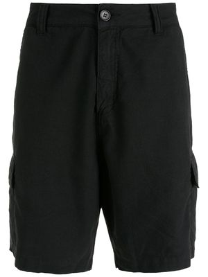 Osklen short en lin à poches cargo - Noir