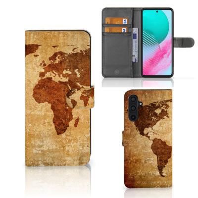 Samsung Galaxy M54 | Flip Cover | Wereldkaart