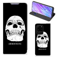 Mobiel BookCase Samsung Galaxy S20 Ultra Skull Eyes