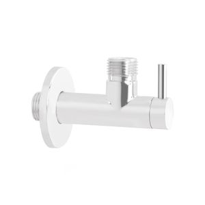 Hoekstopkraan Hotbath Cobber Rond met Filter Mat Wit