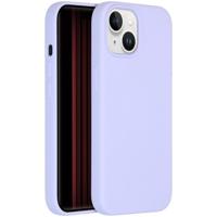 Accezz Liquid Silicone Backcover met MagSafe iPhone 15 Telefoonhoesje Paars