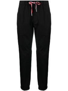 Moncler pantalon de jogging à patch logo - Noir