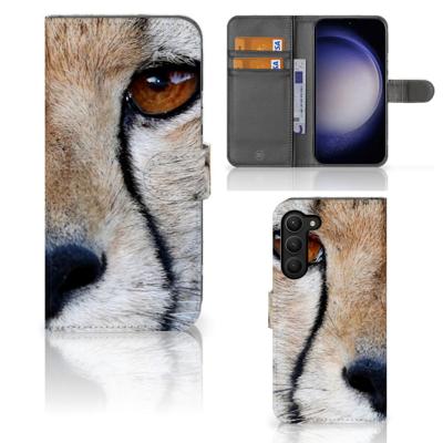 Samsung Galaxy S23 Plus | Telefoonhoesje | Met pasjeshouder | Cheetah